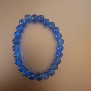 Dark blue beaded bracelet